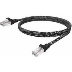 Vision Braided RJ45-RJ45 U/UTP Cat6 1m