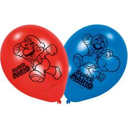 Amscan Super Mario Ballonnen, 6st