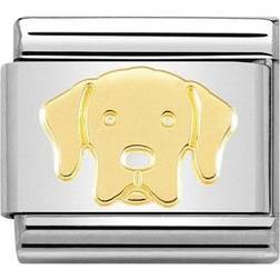 Nomination Composable Classic Link Labrador Charm - Silver/Gold