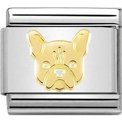 Nomination Composable Classic Link French Bulldog Charm - Gold/Silver