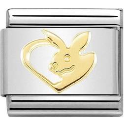 Nomination Composable Classic Link Bunny Rabbit Charm - Silver/Gold