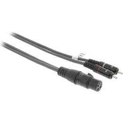 Sweex 2RCA-XLR M-F 1.5m