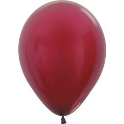 Amscan Latex Ballon Metallic Solid Burgundy Red