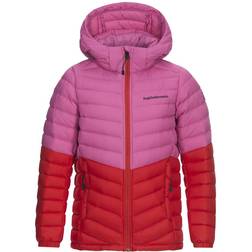 Peak Performance Junior Frost Blocked Down Hood - Pink/Red