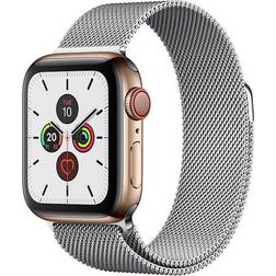 Apple Watch Series 5 Cellular 44mm Stainless Steel Case with Milanese Loop