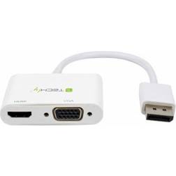 Techly DisplayPort -HDMI/VGA M-F 1.2 0.2m