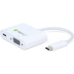 Techly USB C-VGA/USB C M-F Adapter