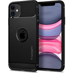 Spigen Coque pour iPhone 11 Rugged Armor noir mat