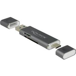 DeLock USB-C/USB 3.0 Card Reader for microSD/SD (91499)