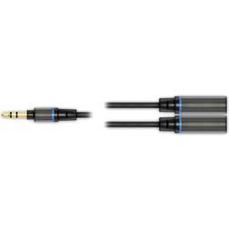 IK Multimedia 3.5mm-2x3.5mm M-F 0.3m