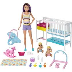 Barbie Skipper Babysitters Inc Nap N Nurture Nursery Dolls & Playset GFL38