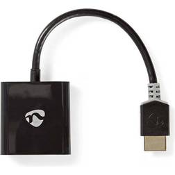 Nedis Gold HDMI-VGA/3.5mm M-F 0.2m