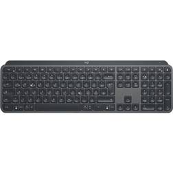 Logitech MX Keys Inalámbrico RF + Bluetooth Azerty Francés Negro