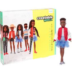 Mattel Creatable World Deluxe Character Kit Customizable Doll Black Braided Hair GGG55