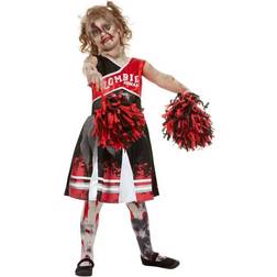 Smiffys Zombie Cheerleader Costume Red