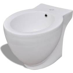 vidaXL Bidet rond Céramique haute qualité Blanc