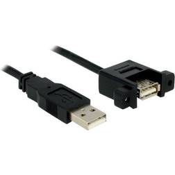 DeLock USB A - USB A (panel) M-F 2.0 1m