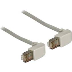 DeLock S/FTP Cat5e RJ45 (2x angled) 0.5m