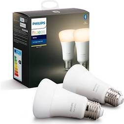 Philips Hue White 9W E27 LED lamp, 2 per set