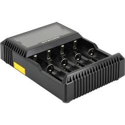 NiteCore Cargador Digicharger D4eu Para Li-ion, Imr (p.ej.18650, 26650) Y Nimh- O Nicd (p.ej. Aa, Aaa)