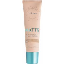 Lumene Matte Oil-Control Foundation #4 Warm Honey