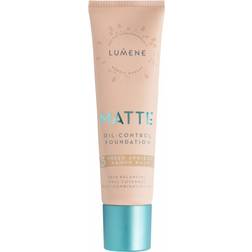 Lumene Matte Oil-Control Foundation, 30ml, 3 Fresh Apricot