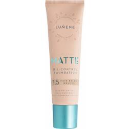 Lumene Matte Oil-Control Foundation, 30ml, 1.5 Fair Beige