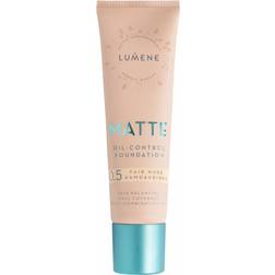 Lumene Matte Oil-Control fond de teint matifiant SPF 20 teinte 0,5 Fair Nude Light 30 ml