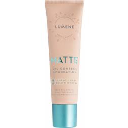 Lumene Matte Oil-Control Foundation, 30ml, 0 Light Ivory