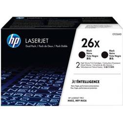 HP 26X Pack de 2 Cartouches Noir