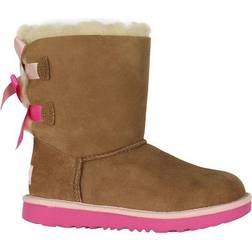 UGG Kid's Bailey Bow II - Chestnut/Pink Azalea