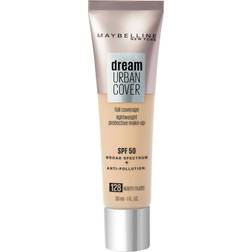 Maybelline Dream Urban Cover SPF50 Foundation 121ml (Various Shades) 128 Warm Nude