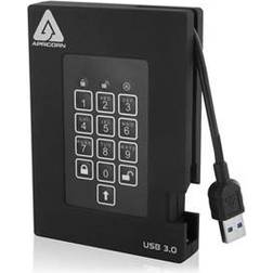 Apricorn Aegis Padlock Fortress 1TB USB 3.0 Portable FIPS 140-2 Encrypted External Hard Drive With PIN Access