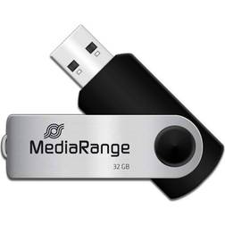 MediaRange Clé usb 32go 2.0 argent