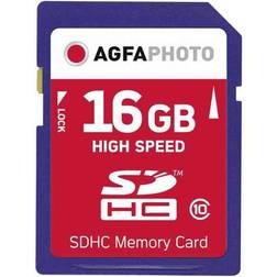 AGFAPHOTO Carte Mémoire SDHC 10426 Classe 10 16Go