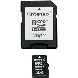 Intenso Carte microSDHC 3423480 32 Go avec adaptateur SD, UHS-I