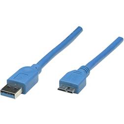 Manhattan SuperSpeed USB A - USB Micro-B 3.0 2m