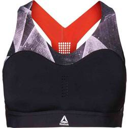 Reebok Puremove Shattered Ice Sports Bra - Black