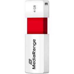 MediaRange USB-flashdrive, kleureneditie, rood, 4GB