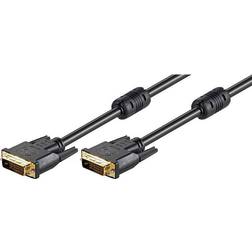 Goobay Ferrite Gold DVI-D - DVI-D Dual Link 2m