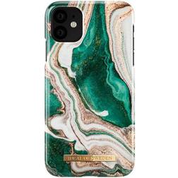 Ideal of Sweden Fashion Case for iPhone XR/11 Golden Jade Marble