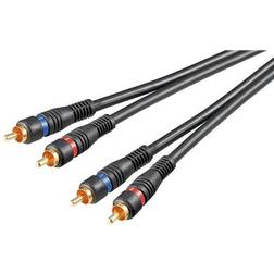 Goobay Gold 2RCA - 2RCA M-M