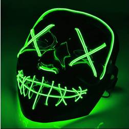 El Wire Purge LED Mask Grön