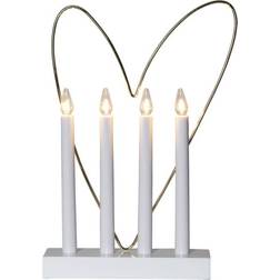 Star Trading Glossy Heart Adventsljusstake 25cm