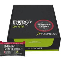 Purepower Energy Snack Tranebær & Kerner 60g 24 stk