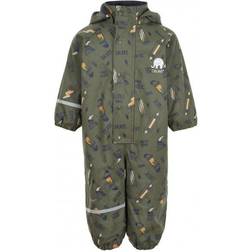 CeLaVi Regndragt m Fleece - Army (310193A-9888)