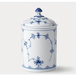 Royal Copenhagen Musselmalet Riflet Biscuit Jar