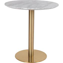 House Nordic Bolzano White/Brass Matbord 70cm