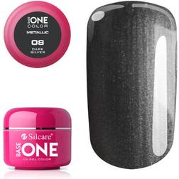 Silcare Base One Gel UV Metallic #08 Dark Silver 5g