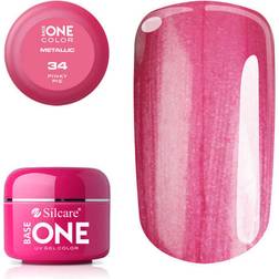 Silcare Base One Gel UV Metallic #34 Pinky Pie 5g